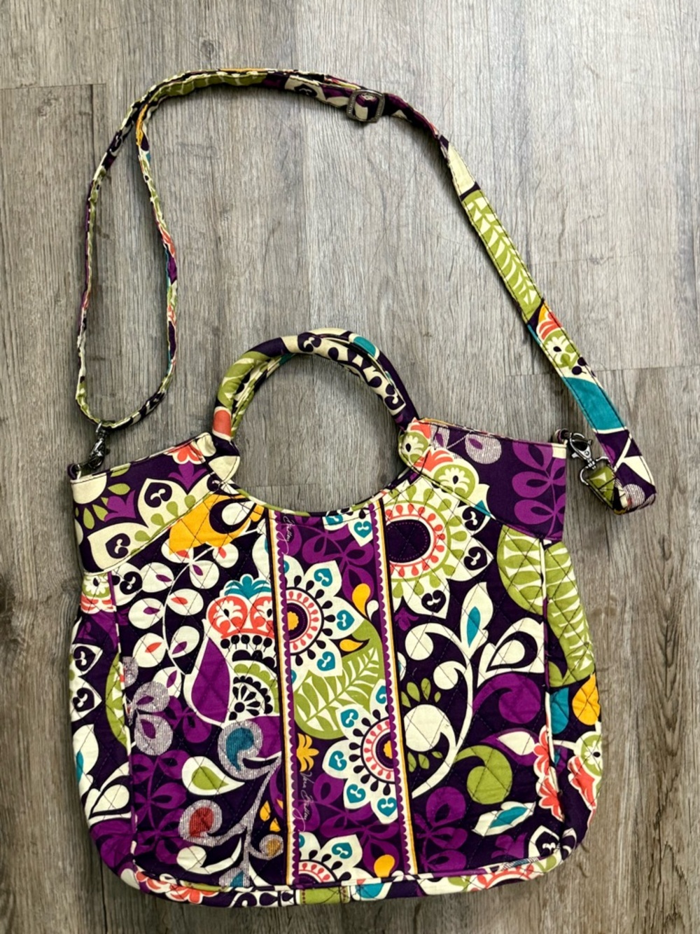 Vera Bradley • 2 Way Tote in Plum Crazy